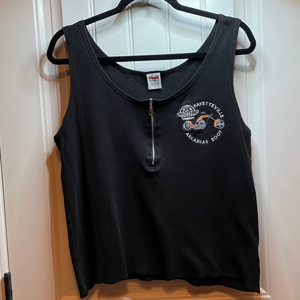 TRIM V XXL Black Sleeveless Top VINTAGE BIKES-BLUES & BARBECUE 2007 - Picture 15 of 15